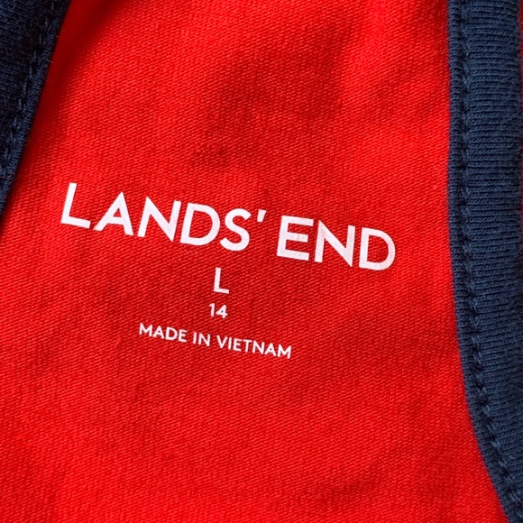 4th of JULY! LANDS' END patriotic cotton halter top July 4th Women's Medium - Picture 7 of 10